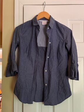 Gretchen Scott Designs Men's Dark Navy Button-Up Shirt Jacket